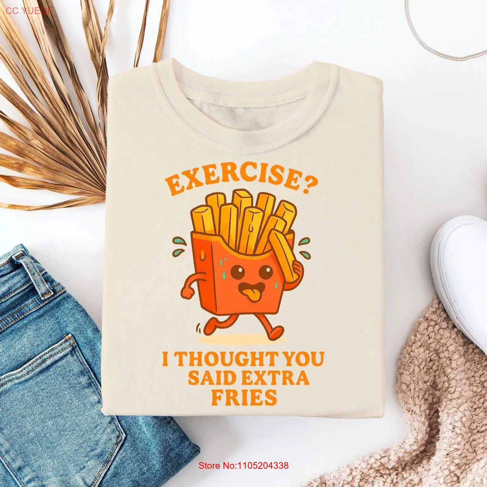 เสื้อยืดตลก ลายการ์ตูนเฟรนช์ฟร - Food Lovers Snacks บทวิจารณ์และราคา
